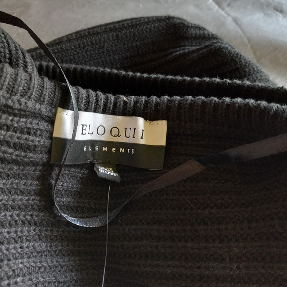 Eloquii Elements 14/16 Pullover Knit Ribbed Cropped Sweater - Picture 7 of 11